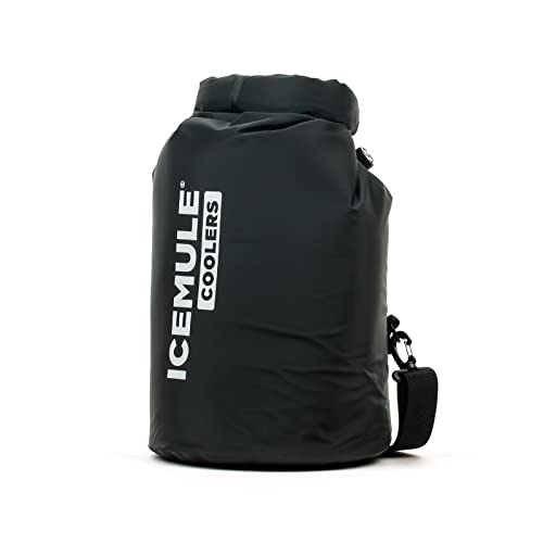 ICEMULE Classic Medium Collapsible Sling Strap Cooler – Hands Free, 100% Waterproof, 24+ Hours Cooling, Soft Sided Cooler for Hiking, Camping, Fishing & Picnics, 15 Liter, Fits 16 Cans + Ice