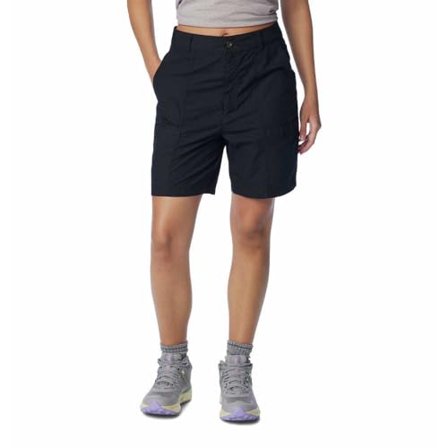 Columbia Women's Holly Hideaway Washed Out Bermuda Short, Black, 2