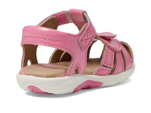 Stride Rite Casual Sandal, Bright Pink, 4 Wide US Unisex Little_Kid