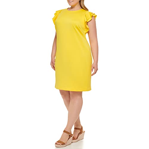 Tommy Hilfiger Women's Dress Plus Size,Mango,22W