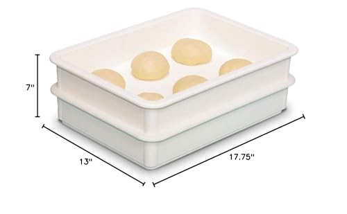 DoughMate Artisan Dough Tray Kit Commercial Dough Proofing Boxes - Made in The USA NSF Certified Dough Box and Dough Knife