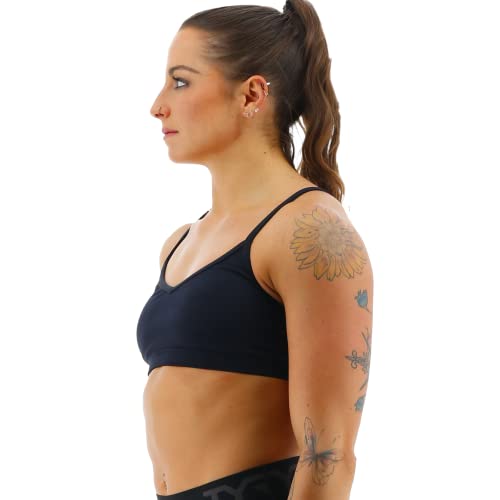 TYR Women's Standard Racerback Athletic Performance Sports Bra, Black, X-Small