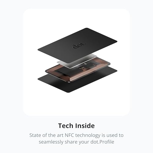 dot. Card - Digital Business Card - Tap to Share - iPhone & Android (Black)