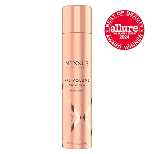 Nexxus Medium-Hold Hairspray XXL Volume for Sky-High Volume & 48H Frizz Control, with StyleProtect Technology 10 oz