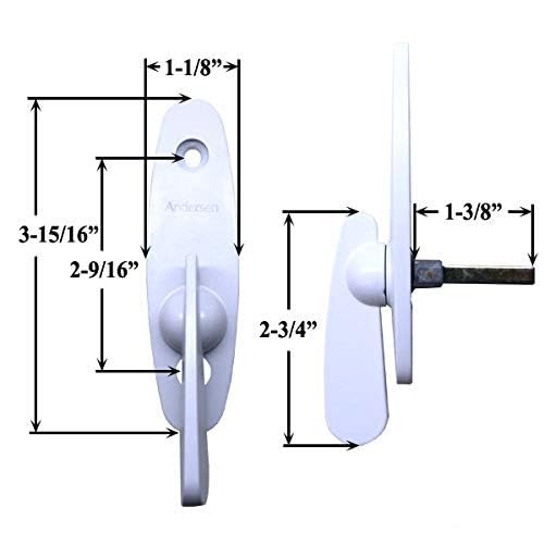 Andersen¨ Tribeca Style - Gliding Door Thumb Latch in White Color