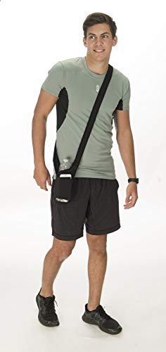H2O4K9 Neoprene Deluxe Bottle Carrier with Front Pocket (Black) ?…
