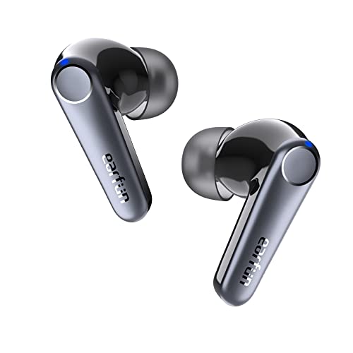 EarFun Air Pro 3 Noise Cancelling Wireless Earbuds, Qualcomm® aptX™ Adaptive Sound, 6 Mics cVc 8.0 ENC, Bluetooth 5.3 Earbuds, Multipoint Connection, 45H Playtime, App Customize EQ, Wireless Charging