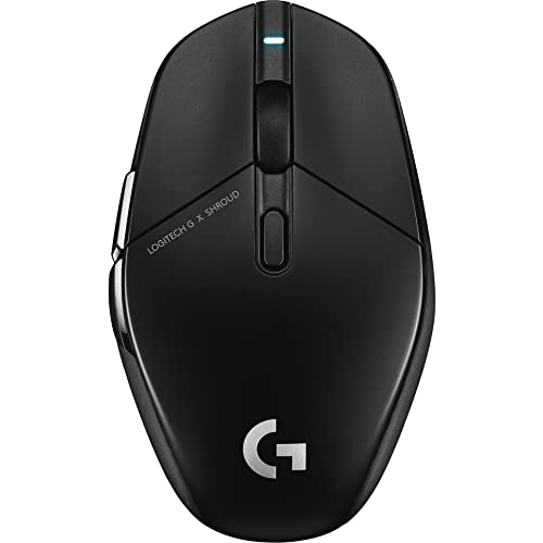 Logitech G303 Shroud Edition Wireless Gaming Mouse - LIGHTSPEED- HERO 25K - 25,600 DPI - 75 grams - 5-buttons – PC - Black