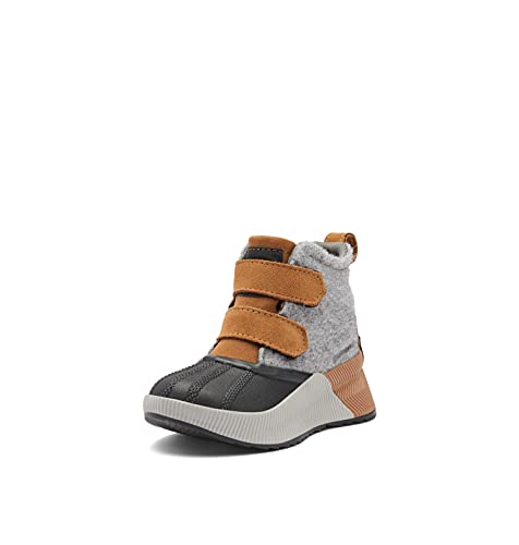 Sorel Youth Unisex Little Children's Out N About Classic Waterproof Boots - Camel Brown, Black - Size 10