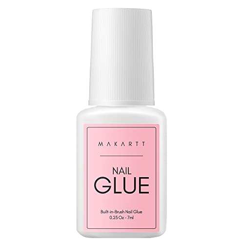 Makartt Makartt Super Strong Nail Glue for Press on Nails - Acrylic Nail Tips-Fake Nails-Salon Quality Brush On Nail Glue-Easy Application Durable & Long-Lasting Glue False Nails