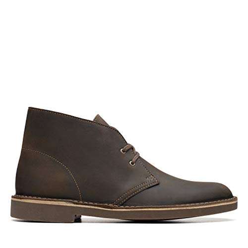 Clarks mens Bushacre 2 Chukka Boot, Taupe Distressed Suede, 9.5 US