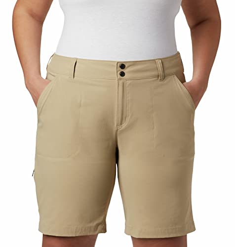 Columbia Women's Saturday Trail Long Short,British TAN,4