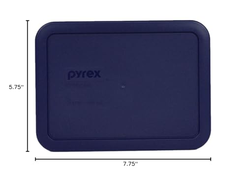 Pyrex 7210-PC Rectangle Dark Blue 3 Cup Storage Lid for Glass Dish (1, Dark Blue)