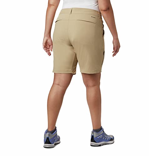 Columbia Women's Saturday Trail Long Short,British TAN,4