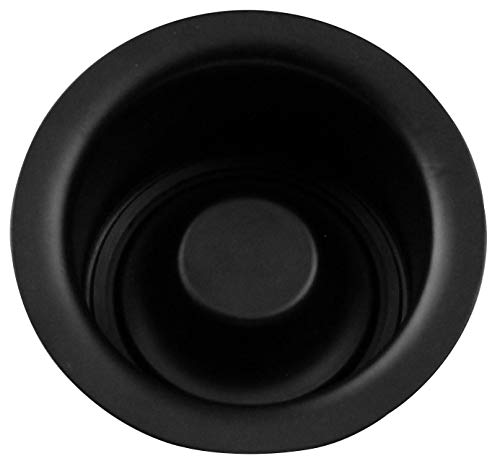 Westbrass CO2196-62 Combo Pack 3-1/2" Post Style Large Basket Strainer and Extra-Deep Collar Kitchen Sink Waste Disposal Flange with Stopper, Matte Black