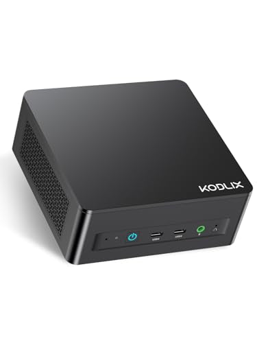 KODLIX AD78 Mini PC, AMD Ryzen 7 7840HS (8C/16T, up to 5.1GHz), 32GB DDR5 1TB PCle4.0 SSD, Desktop Mini Computer AMD Radeon 780M, 8K Quad Display 2xHDMI+2xUSB4, 2.5G LAN/WiFi6E/BT5.3, Gaming/Office