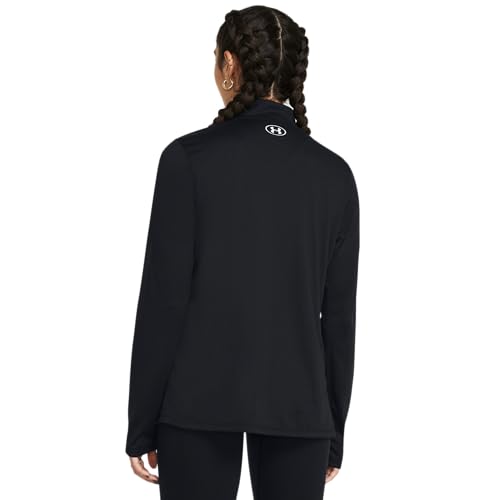 Under Armour Womens Tech Quarter Zip, (001) Black / / White, X-Small