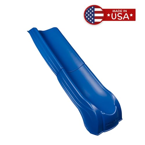 Swing'n'Slide NE 4701 Summit Slide 2Piece Plastic Scoop Slide for 4' Decks, Blue