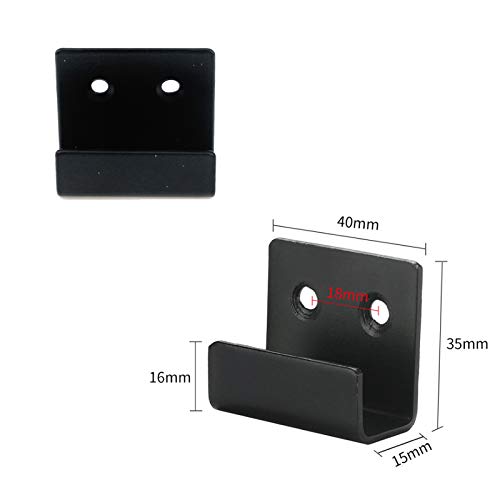 Semetall Wall Hanger Fastener Bracket 20 Pack Stainless Steel Wall Hook Picture Frame Fixing Brackets Hooks Ceramic Tile Display Hanging Code with Mounting Screws( Inner Width 15mm/0.59")