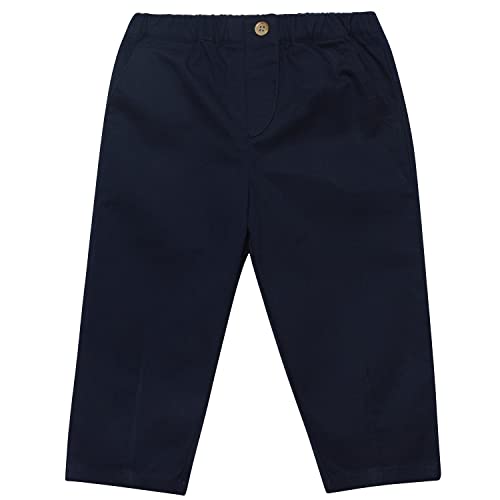 Gerber Baby and Toddler Boys Canvas Pants, Blue, 12 Months