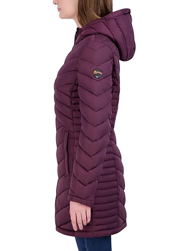 HFX Women's Water Resistant Packable Jacket, Bordeaux