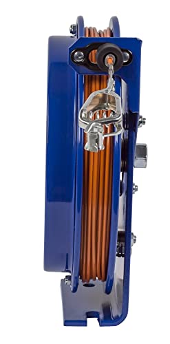 Coxreels - SD-35 Retractable Static Discharge Cable Reel - EZ-SD Series - Non Combustible Grounding Reel for Electrical Work - Galvanized Cable - Fits 35 Inch Hose - 11x3.88x11.5 Inches