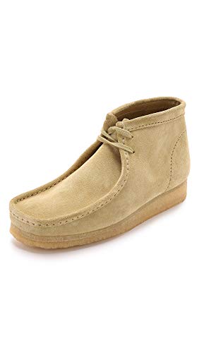 Clarks Men's Wallabee B, Maple Tan Suede, 7.5 M US