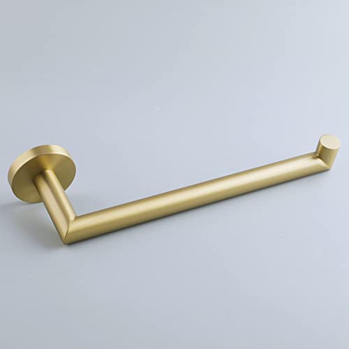 Alise Hand Towel Holder Towel Ring for Bathroom Lavatory,Gold Towel Bar Towel Hanger Wall Mount SUS304 Stainless Steel Towel Rack,Brushed Gold Finish,GKN280-G