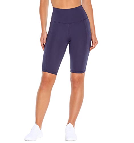Marika Women's Standard Olivia High Rise Tummy Control Bermuda Short, Midnight Blue, X-Large