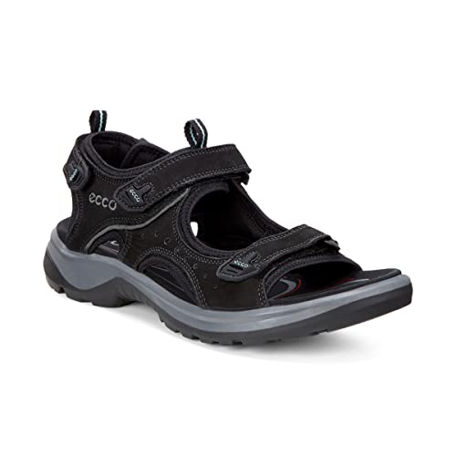 ECCO Women's Yucatan Sport Sandal, Black, 4-4.5