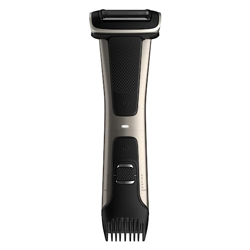 Philips Bodygroom 7000 Series, Showerproof Groin and Body Trimmer for Men, Precise Body Grooming, Adjustable Comb, Safe Even Below The Belt, 80 Min. Runtime, Model BG7040/42