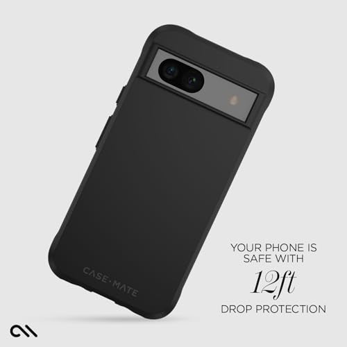 Case-Mate Google Pixel 8a Case 2024 Model, 6.1" | 12FT Drop Protection Google Pixel 8a Phone Case | Wireless Charging Case for Pixel 8a w/Anti-Fingerprint & Anti-Scratch Coating | Tough Black Case