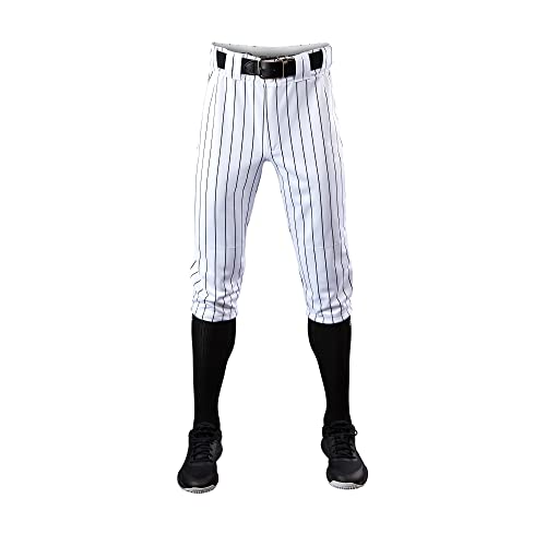 EvoShield Men's Salute Pinstripe Knicker Pant - Team White/Black, Size Small