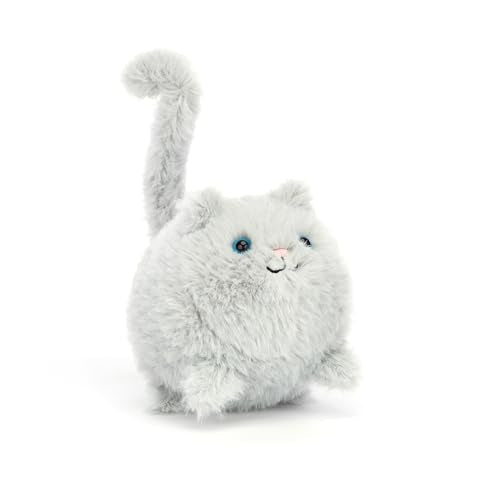 Jellycat Kitten Caboodle, Grey Stuffed Animal, 4 inches - Cats and Kittens Plush Toy - Classic Children's Gift