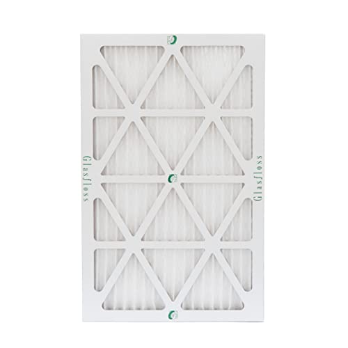 Glasfloss 16x25x1 MERV 10 AC & Furnace Air Filters. Case of 12. Actual Size: 15-1/2 x 24-1/2 x 7/8