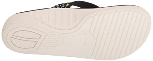 Spenco womens Yumi Nuevo Floral Flip Flop, White, 9.5 Wide US