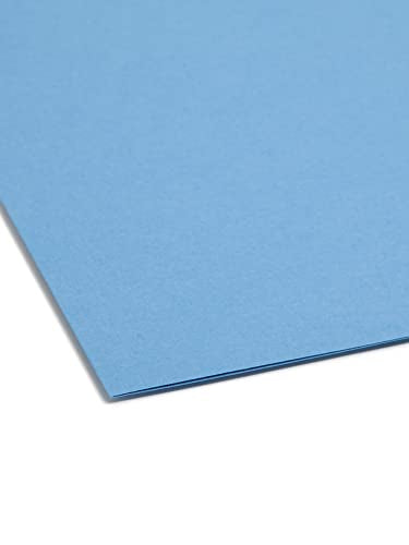 Smead Fastener File Folder, 2 Fasteners, Reinforced 1/3-Cut Tab, Legal Size, Blue, 50 per Box (17040)