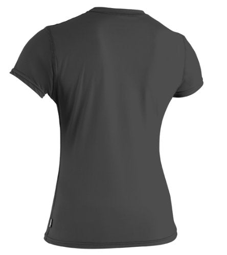 O'Neill Women's Basic Skins Upf 50+ Short Sleeve Sun Shirt, Black, X-Small