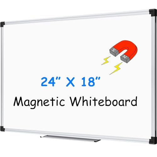 XBoard Extra Large Magnetic Whiteboard 60 x 36 Inch, Giant Foldable Dry Erase White Board with Aluminium Frame & Marker Tray 5' x 3' | Wall Mounted Folding Message Presentation Board