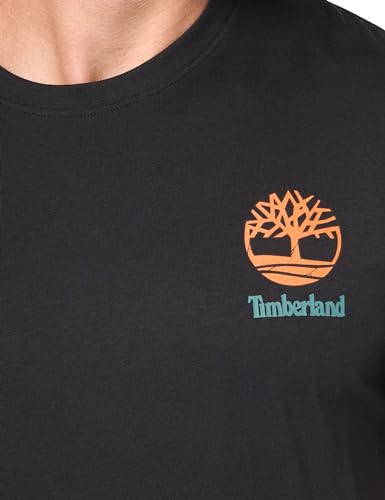 Timberland Men's Back Forest Graphic, Black Small