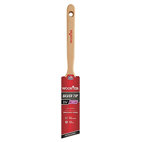 Wooster 5221-1 1/2 Silver Brush 5221-3 Tip Angle Sash Paintbrush, 1-1/2 Inch
