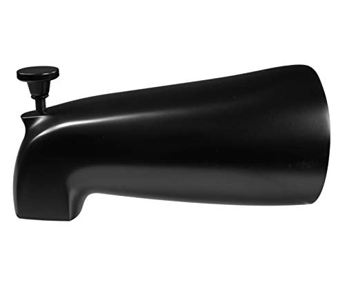 Westbrass Nose Diverter 5-1/2" Tub Spout, Matte Black, D311-62