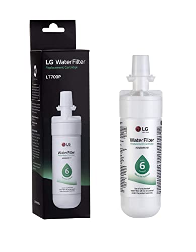 LG LT700P- 6 Month / 200 Gallon Capacity Replacement Refrigerator Water Filter (NSF42 and NSF53) ADQ36006101, ADQ36006113, ADQ75795103, or AGF80300702 , White , Single