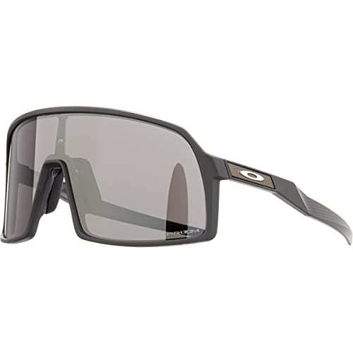 Oakley Men's OO9462 Sutro S Rectangular Sunglasses, Hi Res Matte Carbon/Prizm Black, 28 mm