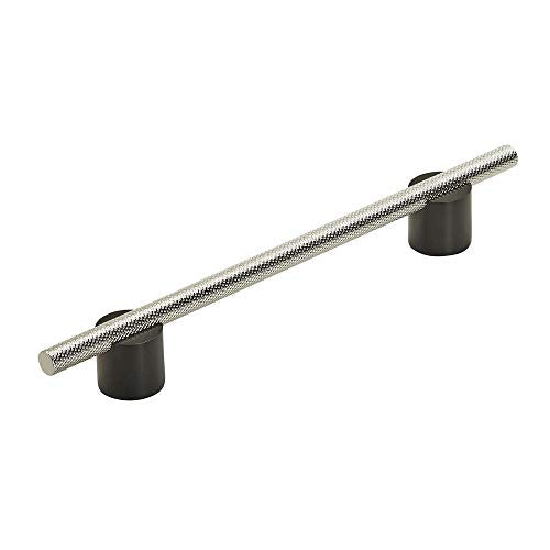 Amerock | Cabinet Pull | Matte Black | 3-3/4 inch (96 mm) Center to Center | Transcendent | 1 Pack | Drawer Pull | Drawer Handle | Cabinet Hardware