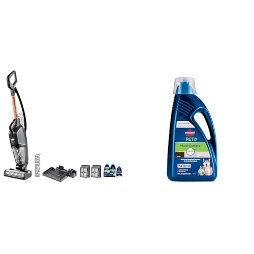 BISSELL® CrossWave® HydroSteam™ Wet Dry Vac, Multi-Purpose Vacuum, Wash, and Steam, Sanitize Formula Included, 35151, Multicolor, Upright