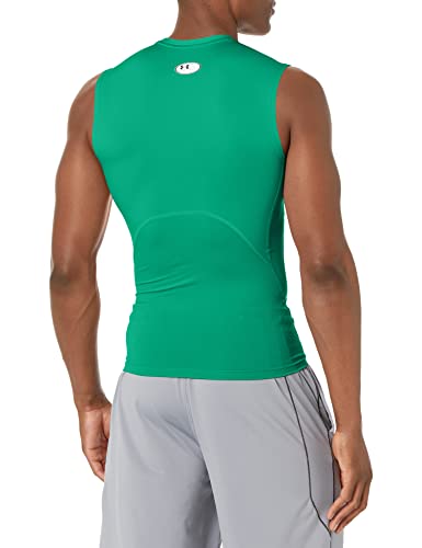 Under Armour Men's Armour HeatGear Compression Sleeveless T-Shirt , White (100)/Black, XX-Large