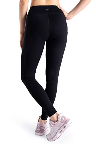 Yogipace,Side Pockets,Tall Women's Yoga Workout Leggings Extra Long Active Pants,31",Black,Size XL