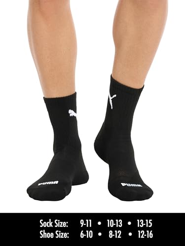 PUMA mens Low Cut 8 Pack Cool Cell No Show Socks, White/Steel Grey, 10 13 US