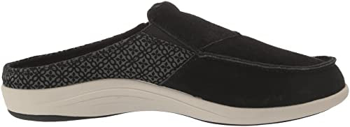 REVITALIGN Women's Siesta Suede Mule, Black, 9.5